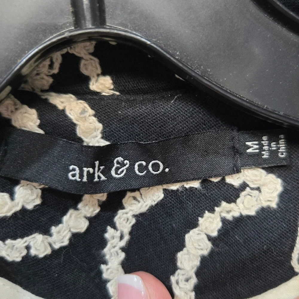 Ark & Co Jacket Medium Floral Embroidery Statement Romantic Whimsigoth Boho Chic